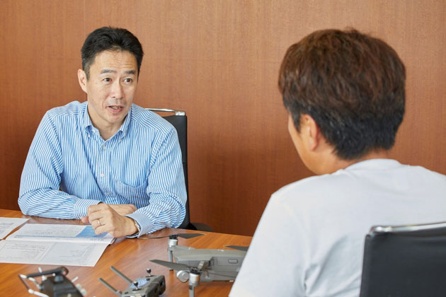 GAR山崎氏とPT+松下の対談風景 GAR山崎氏とPT+松下の対談風景